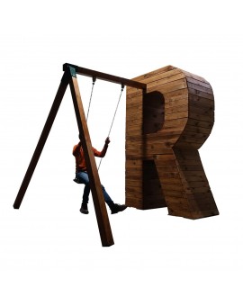 Letras Gigantes ALPHAPLAY com escorregador ou balanço